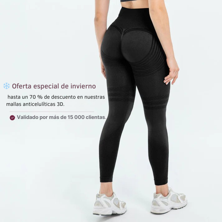 BellaFlex Legging 3D | Negro